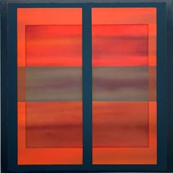 Jeremy Kirwan-Ward, Outscapes/Timeframe, 2018-19, acrylic on canvas, 83 x 82.5cm