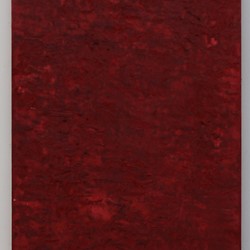 Michele Theunissen, Vertical Red, 2019, pigment, egg tempera, oil on canvas, 167.5 x 30cm