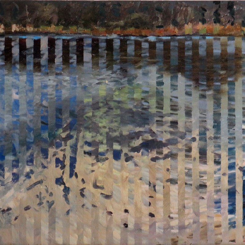 Lake Leschenaultia, 2019, oil on canvas, 61 x 91.5cm