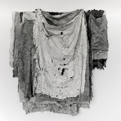 Susan Roux, Blankets, 2018, ink, thread and carbon on Canson paper, 190 x 230 x 30cm