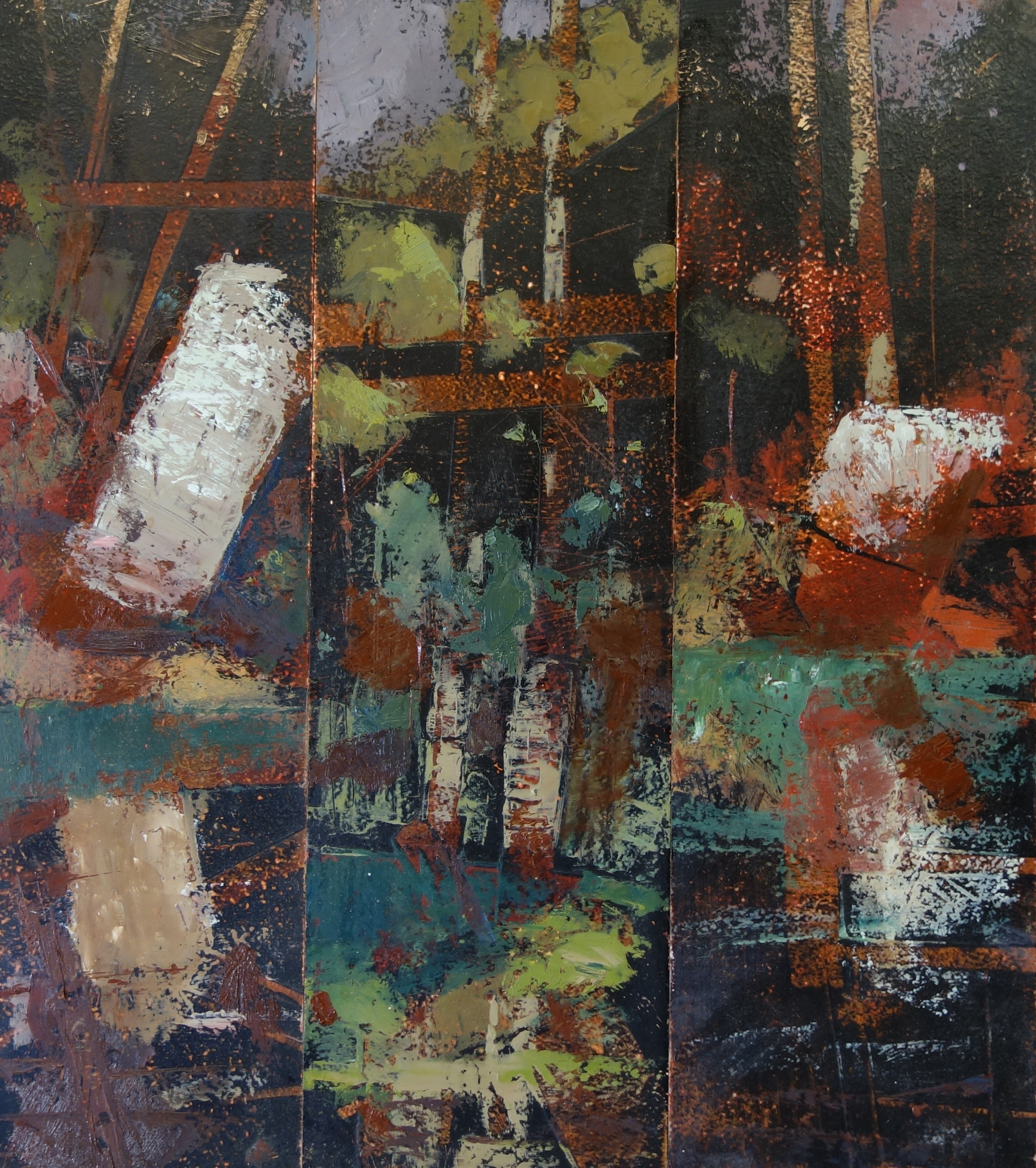 Merrick Belyea, Charlies Flat near Dwellingup, 2019, oil on board, 61 x 54cm