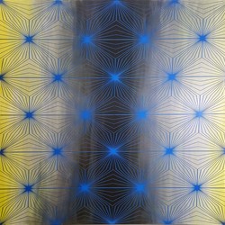 Paul Caporn, Unfolding Field 8, 2019, acrylic on canvas, 101 x 101cm