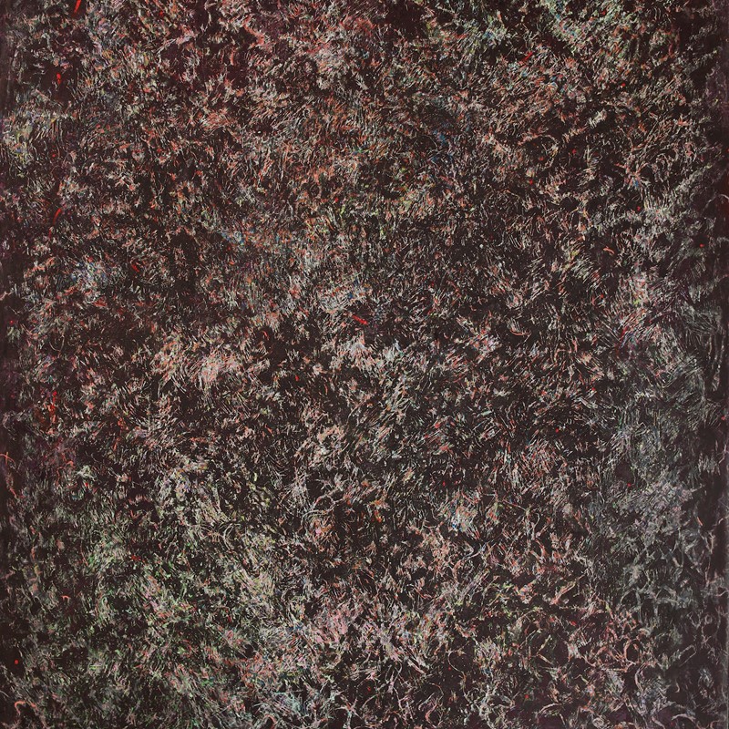 Michele Theunissen, The Edge, 2017-2019, artist acrylics, oils, pigment, encaustic wax on canvas, 213 x 152cm