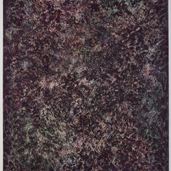 Michele Theunissen, The Edge, 2017-2019, artists acrylics, oils, pigment, encaustic wax on canvas, 213 x 152cm