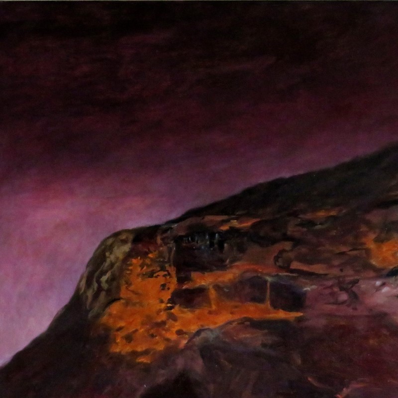 Wolfe Creek Meteorite Shale, 2017, oil on canvas, 89 x 120cm