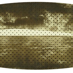 Tony Windberg, Terra Nullius 1, Cape Leeuwin, 2018, pegboard, rust effect paing, sealant on board, 43.5 x 127cm