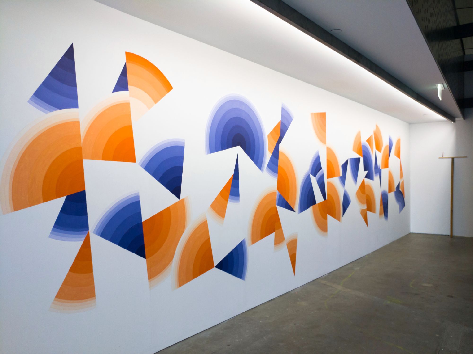 Ham Darroch, Span, wall work, Artist in Resdience 2017. Photo Alex Efimoff