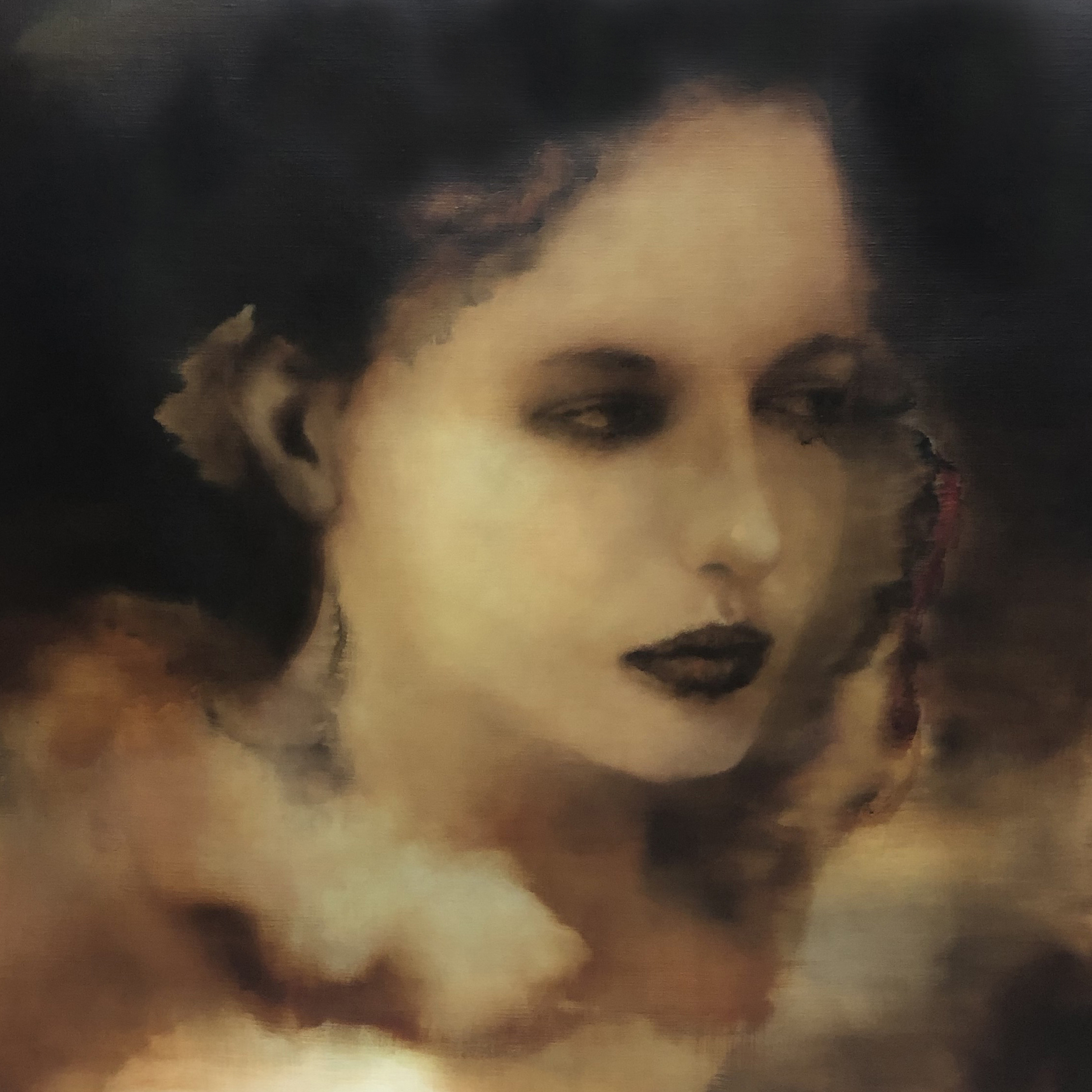 Rachel Coad, Aurora, 2019, oil on linen, 115 x 115cm