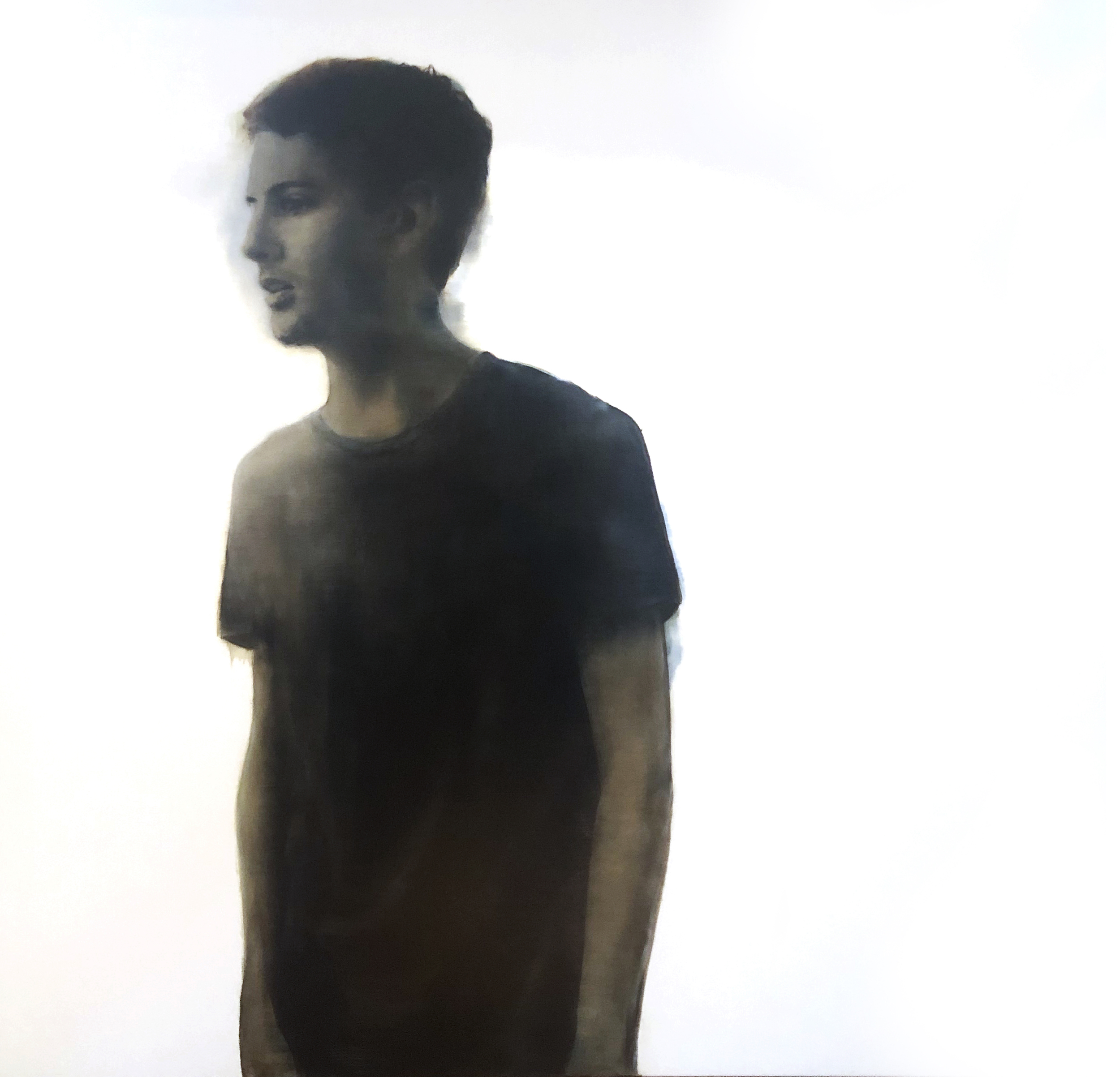 Rachel Coad, Mark, 2019, oil on linen, 185 x 185cm