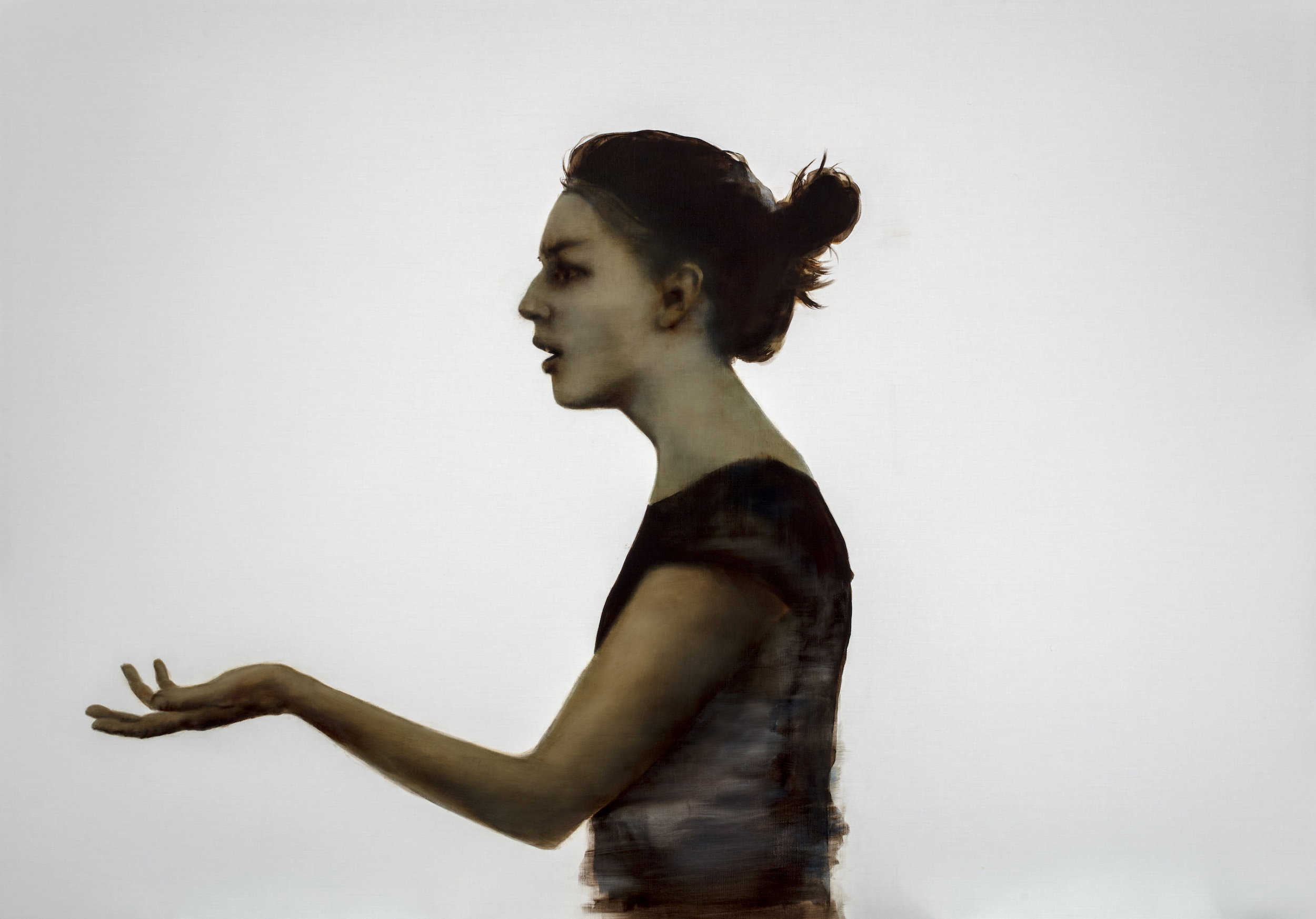 Rachel Coad, Megan 2017, oil on linen, 150 x 213cm