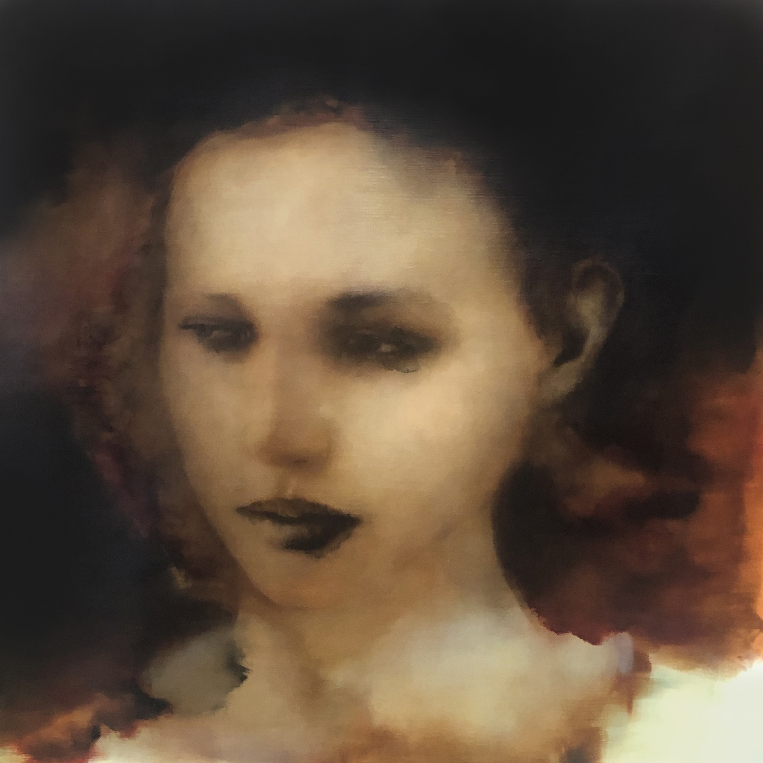 Rachel Coad, Polar, 2019, oil on linen, 115 x 115cm