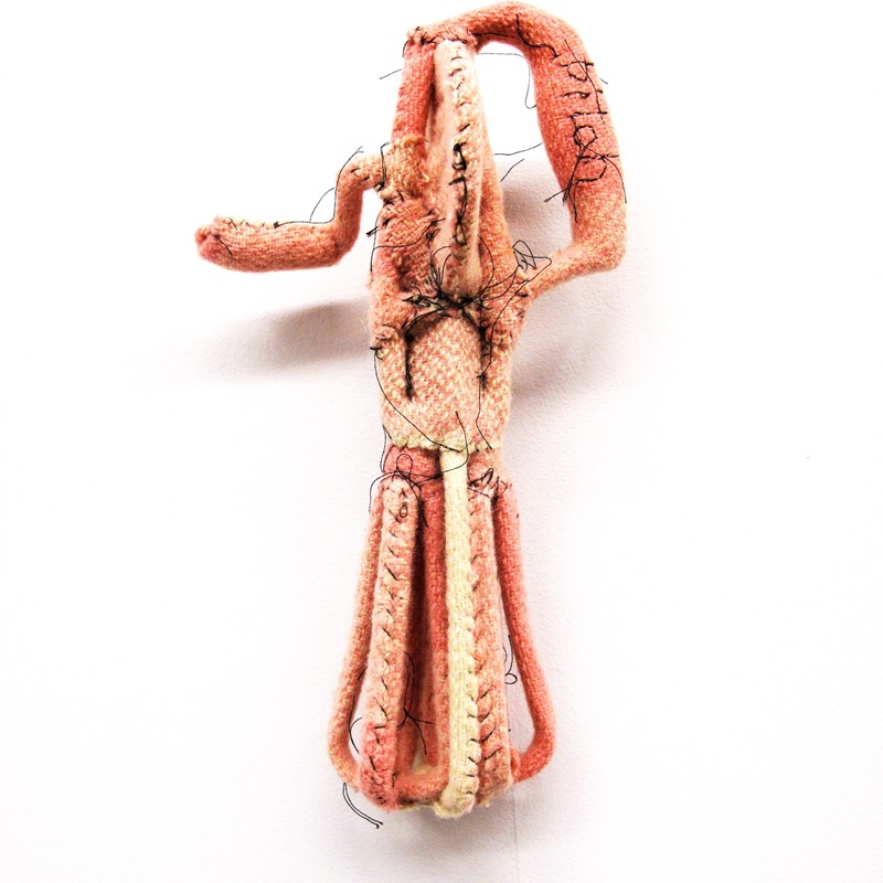 Let Them Eat Cake, 2007, kitchen tool, wool blanket and thread, 25 x 12 x 12cm