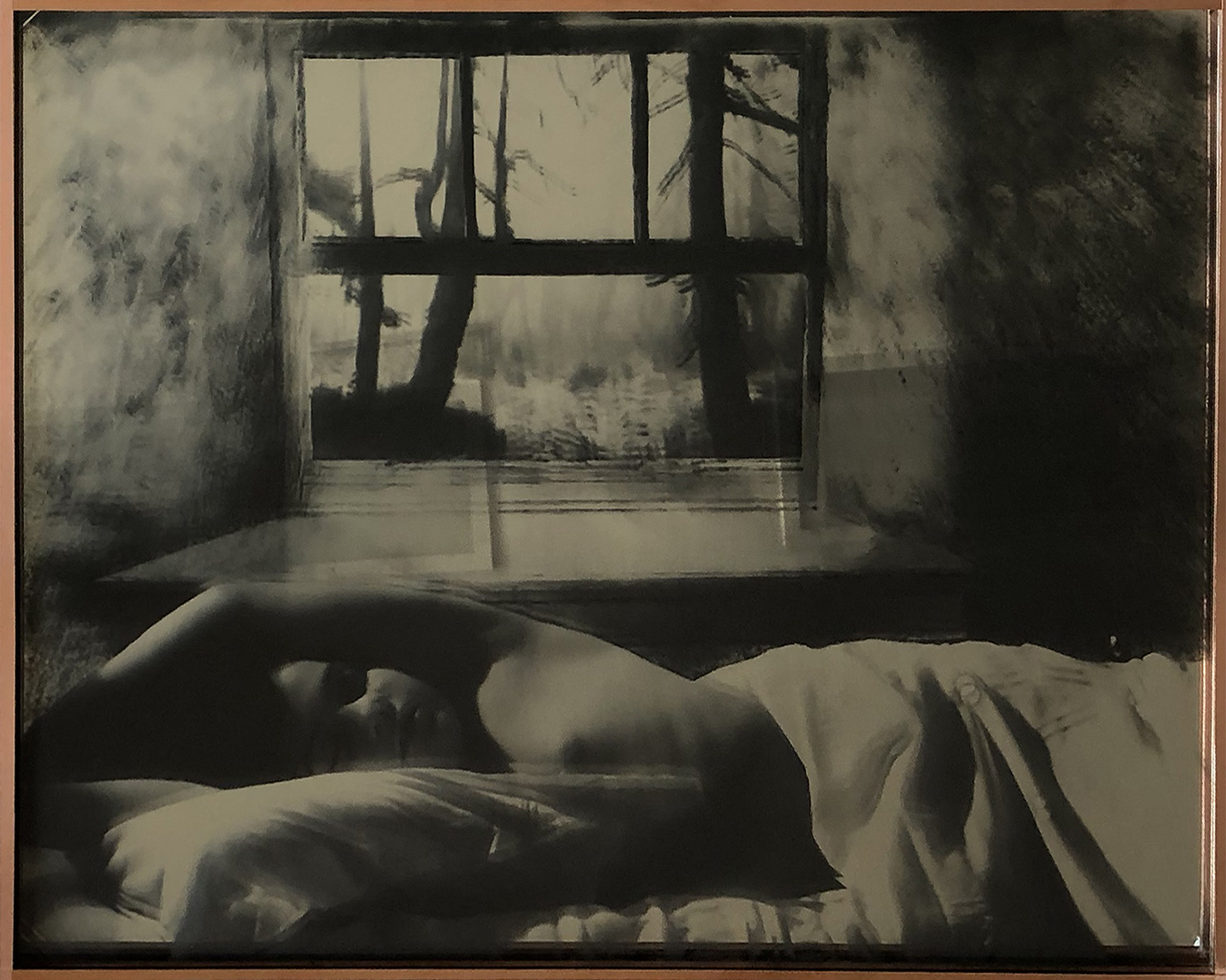 Connie Petrillo, Boy Sleeping, 2019, wet plate collodion ambrotype, 40.65 x 51cm