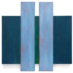 Trevor Vickers, Untitled, 1979-80, gesso and acrylic on canvas, 76.5 x 76.5cm