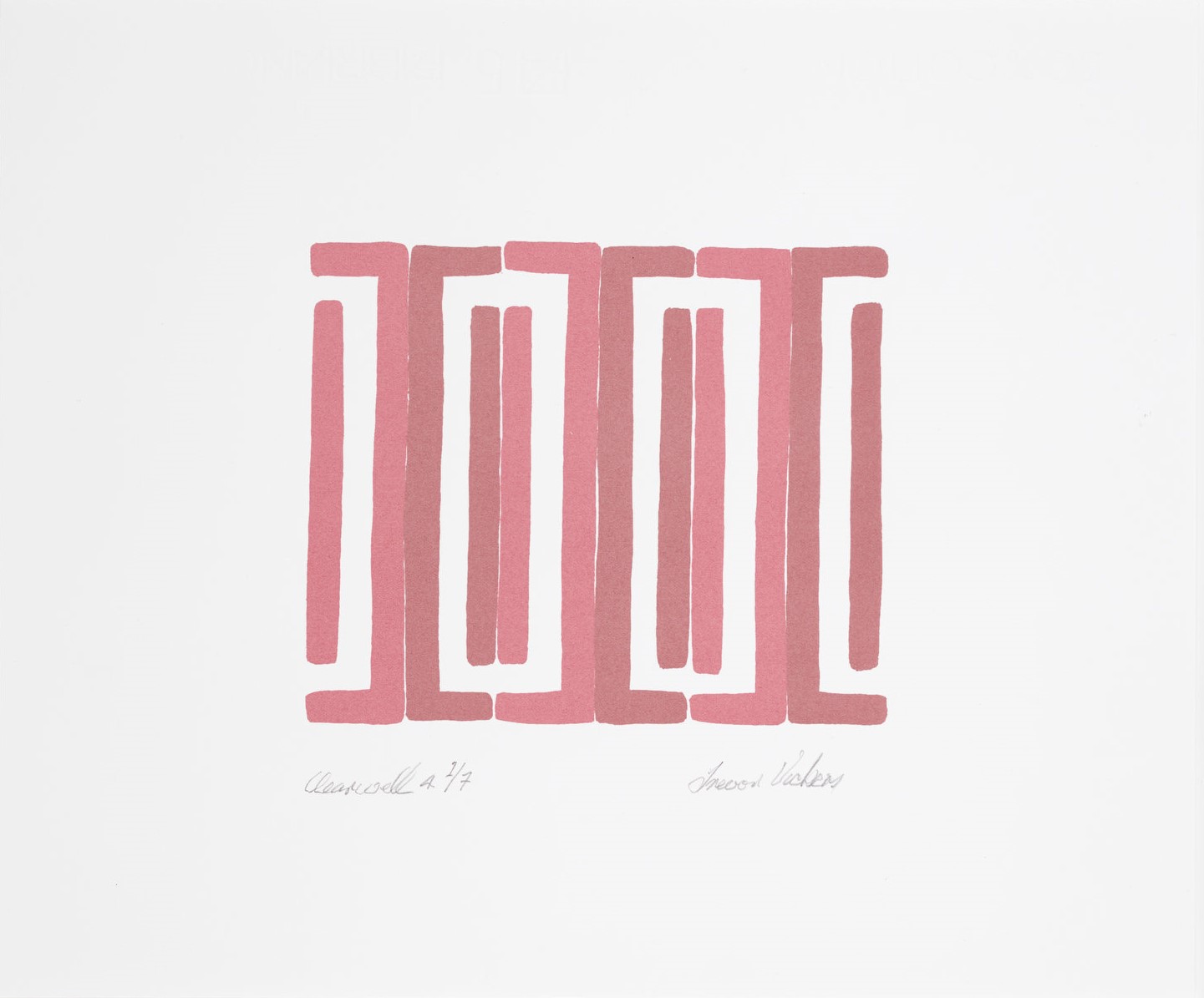 Trevor Vickers, Clearwell 4, 2019, screenprint on paper, 31 x 37.5cm, ed. 7