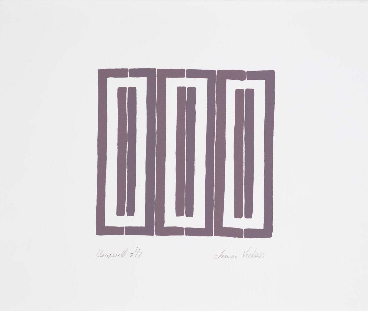 Trevor Vickers, Clearwell 7, 2019, screenprint on paper, 31 x 37.5cm, ed. 7