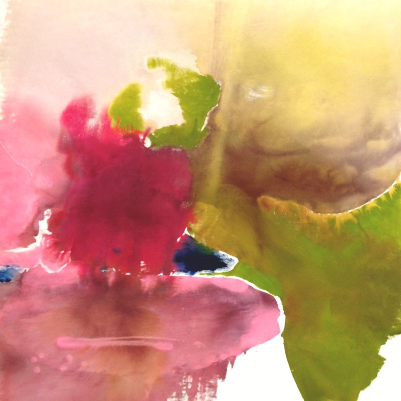 Penny Coss, Yellow Verge, 2012, acrylic on canvas, 156 x 156cm
