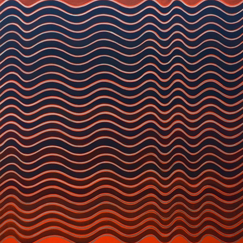 Arc Drawing #20, 2019, oil on canvas, 150 x 150cm