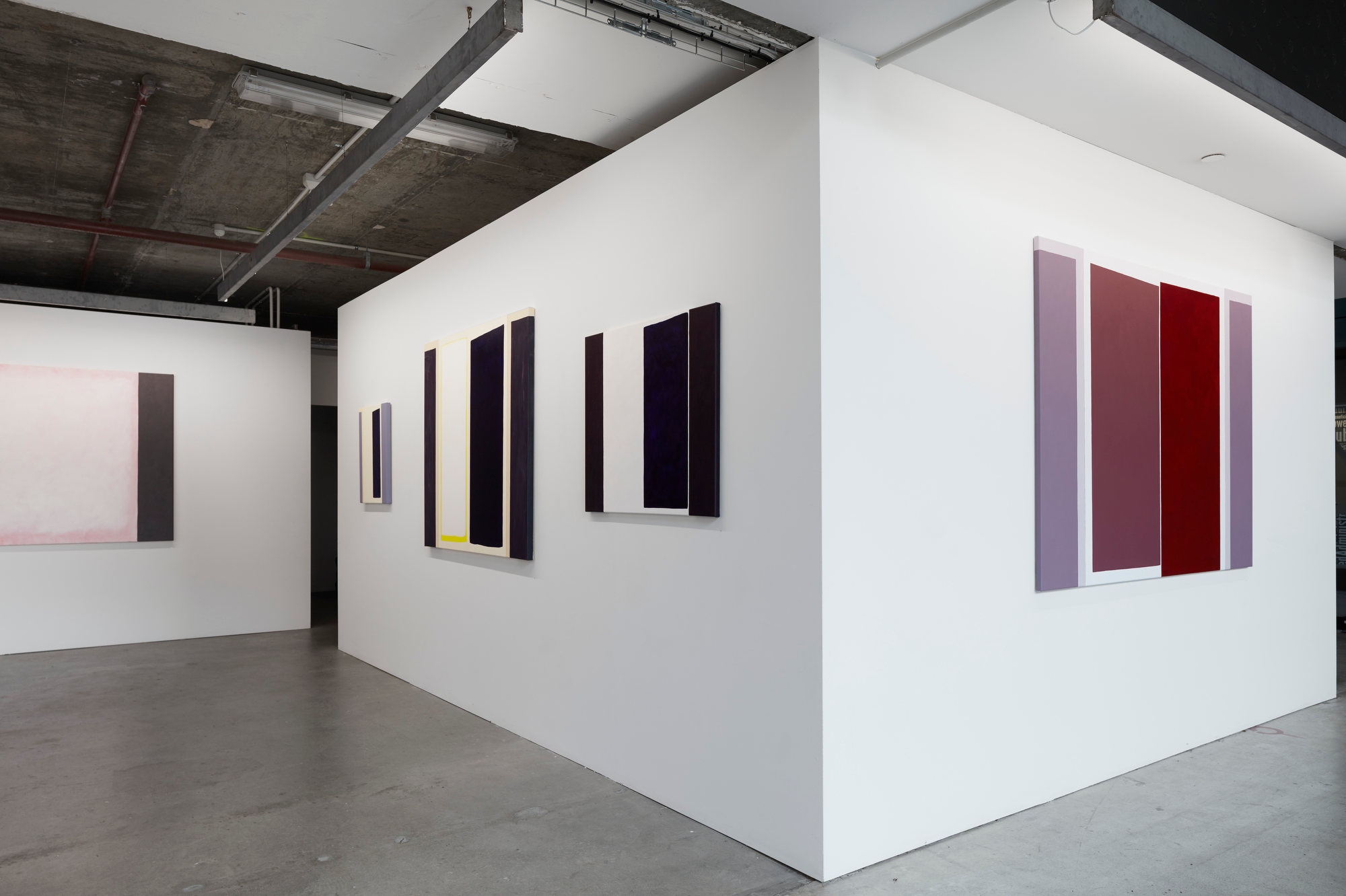 Trevor Vickers, New Paintings and Prints 2019, Art Collective WA. Acorn Photo. Paintings in installation view