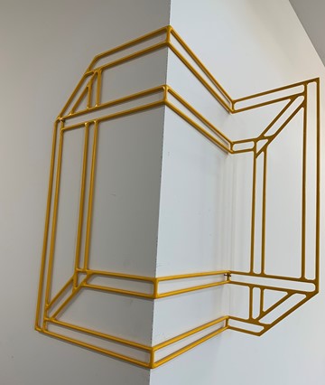 Jennifer Cochrane, Impossible Shadow #6, 2018, mild steel, powder coated, 48 x 45 x 18cm