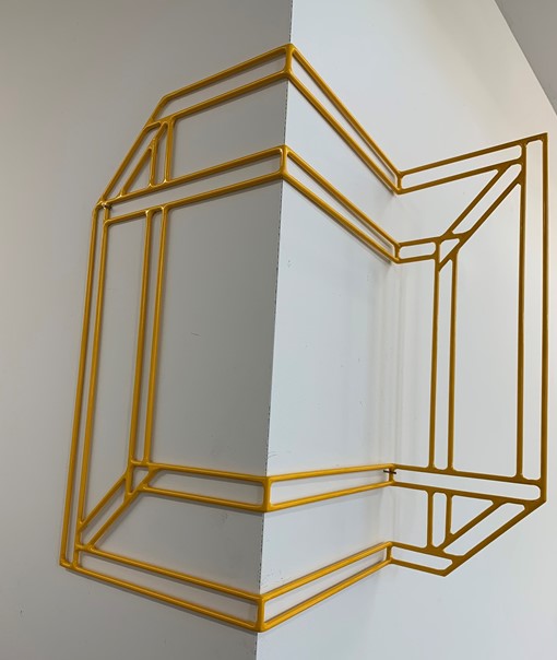 Jennifer Cochrane, Impossible Shadow #6, 2018, mild steel, powder coated, 48 x 45 x 18cm
