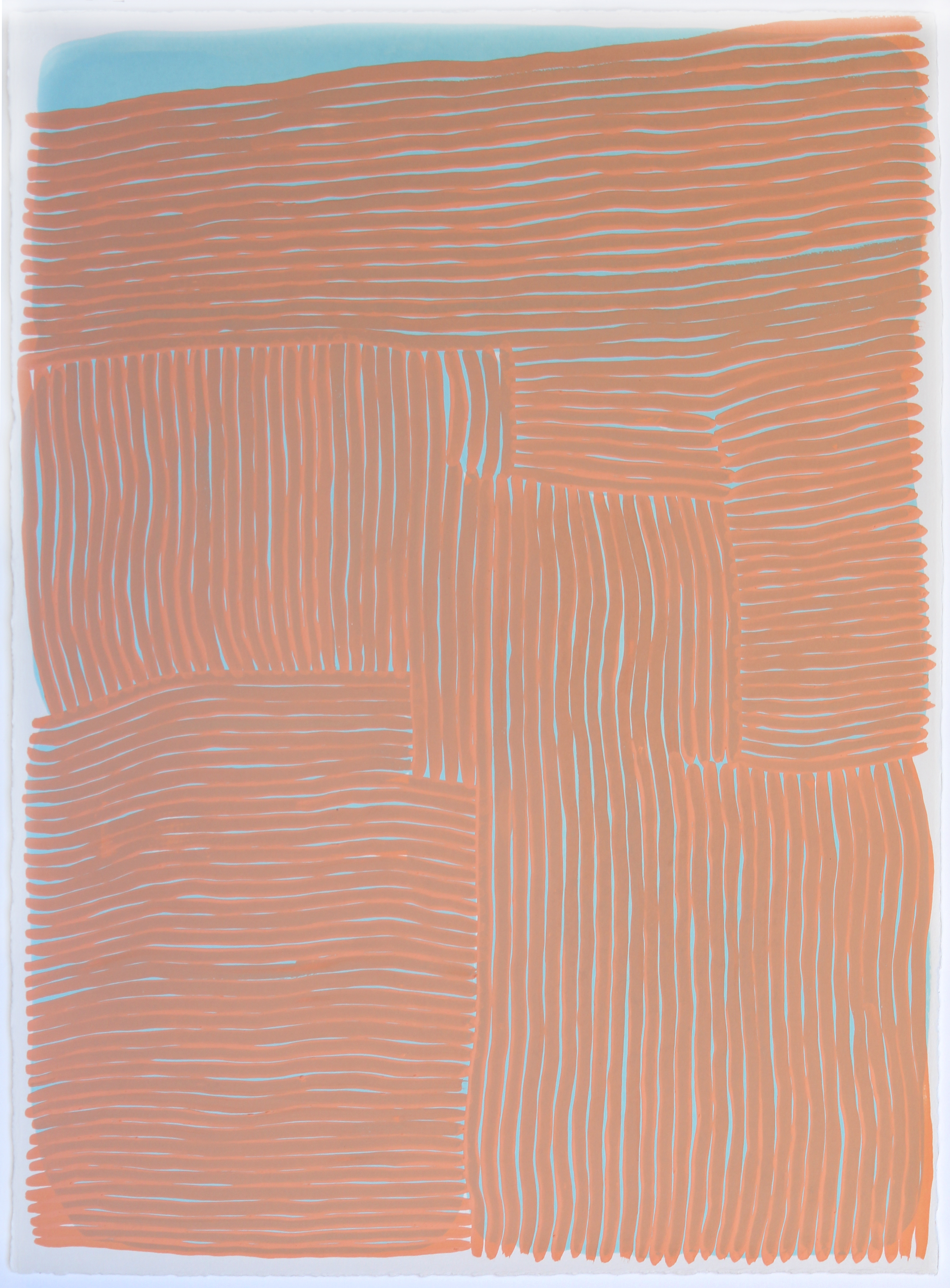 Tom Freeman, Solomon Street House to Freo, 2019, acrylic on paper, 76 x 56cm. Murdoch University Art Collection