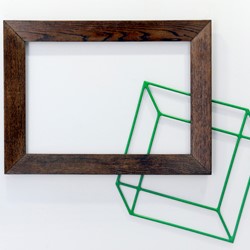 Jennifer Cochrane, Big Picture 1, wooden picture frame and powercoated steel, 73cm x 85cm x 3cm. Photo Chris Kershaw