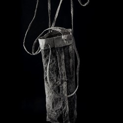Susan Roux, Sailor Bag, 2018, Canson paper, thread, ink, carbon, 60 x 30 x 30cm