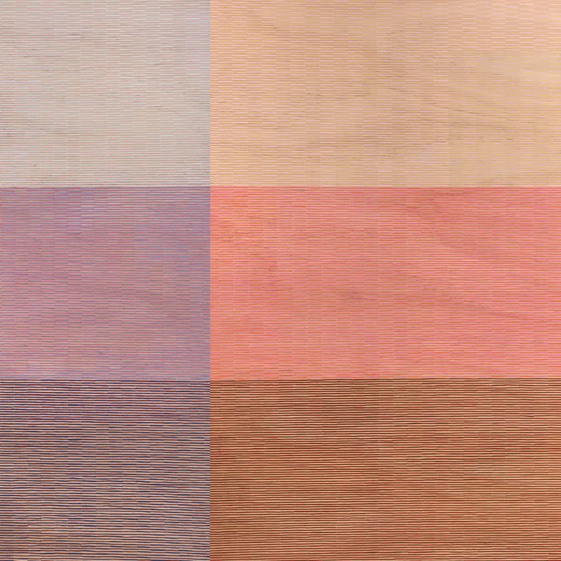 Eveline Kotai, Breathing Pattern #3 (detail), 2019, acrylic on ply, 120.7 x 270cm