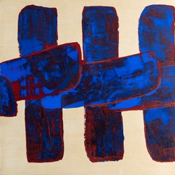 Giles Hohnen, #21, oil on birch panel, 90 x 90cm
