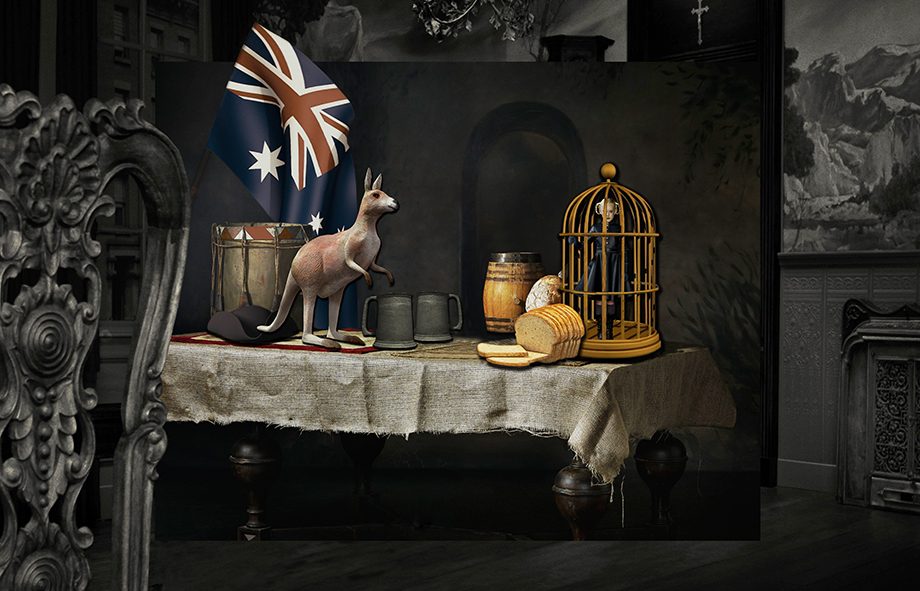 Connie Petrillo, Still Life with Kangaroo, 2014, C-type print on archival rag paper, 102 x 159cm, ed. 5