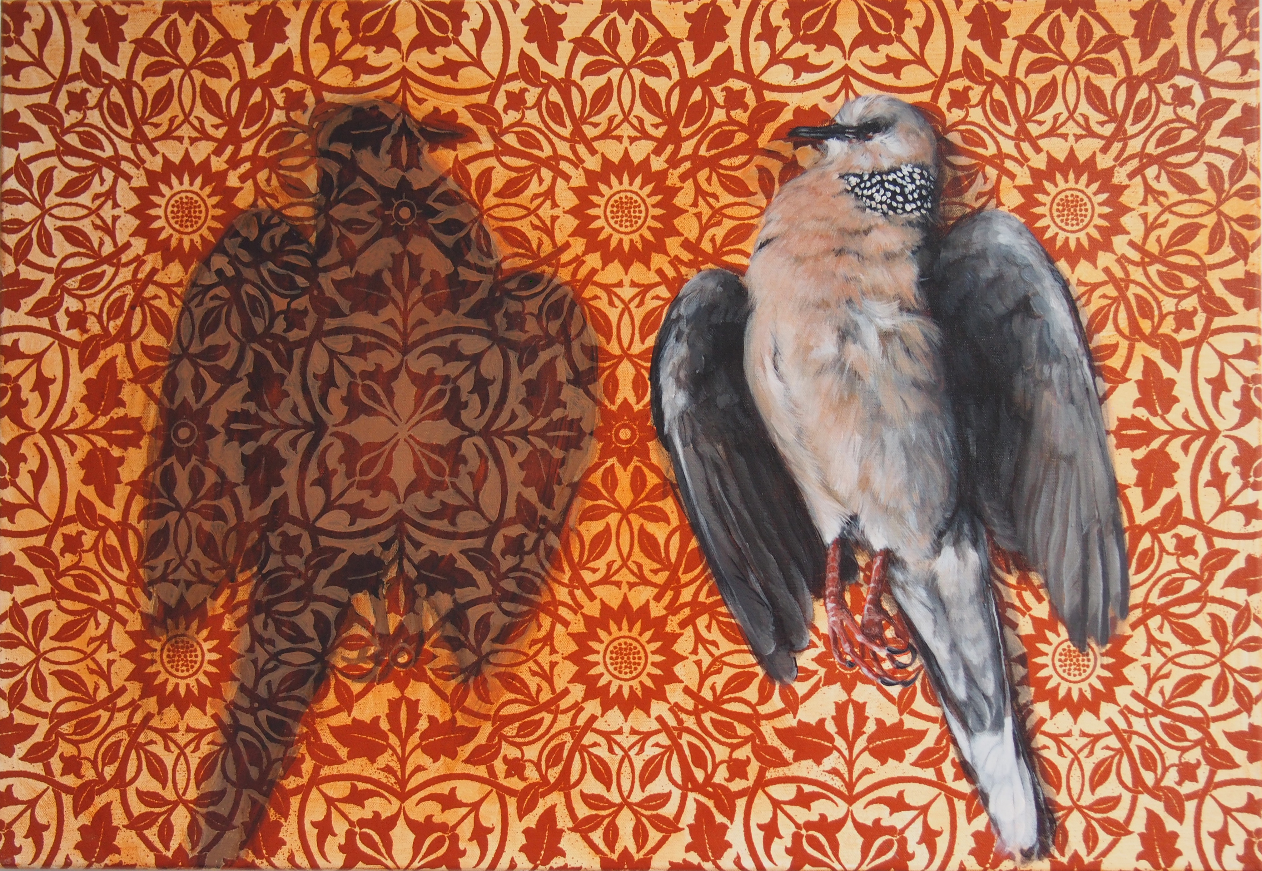 Clare McFarlane, Shadow I, 2014, acrylic and inkjet print on canvas, 45.5 x 66cm