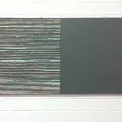 Andre Lipscombe, Strip Mine, 2015, acrylic paint on plywood, 54 x 102.5 x 2.5cm