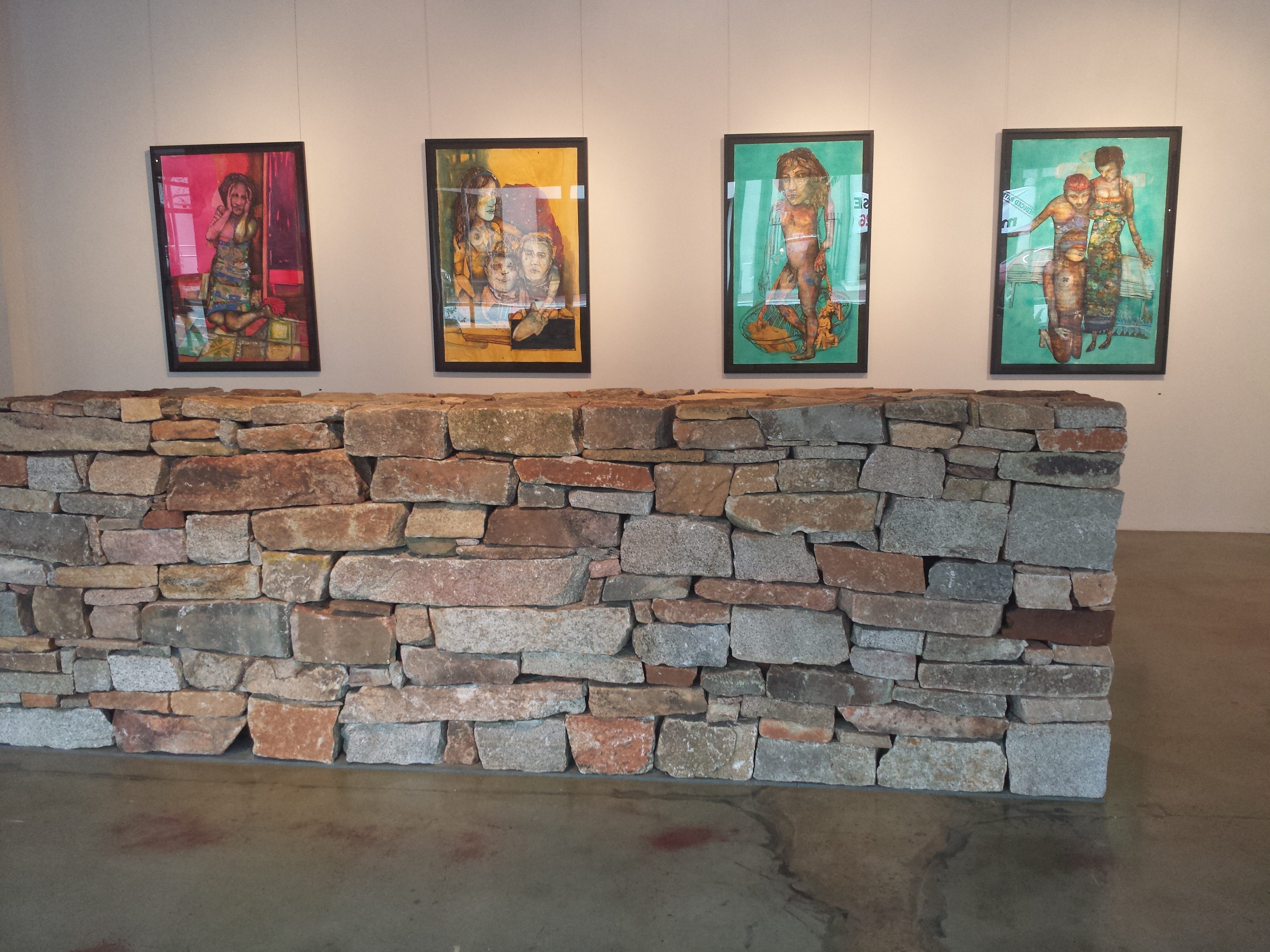 Antony Muia, Wall, 2016, installation view, Art Collective WA