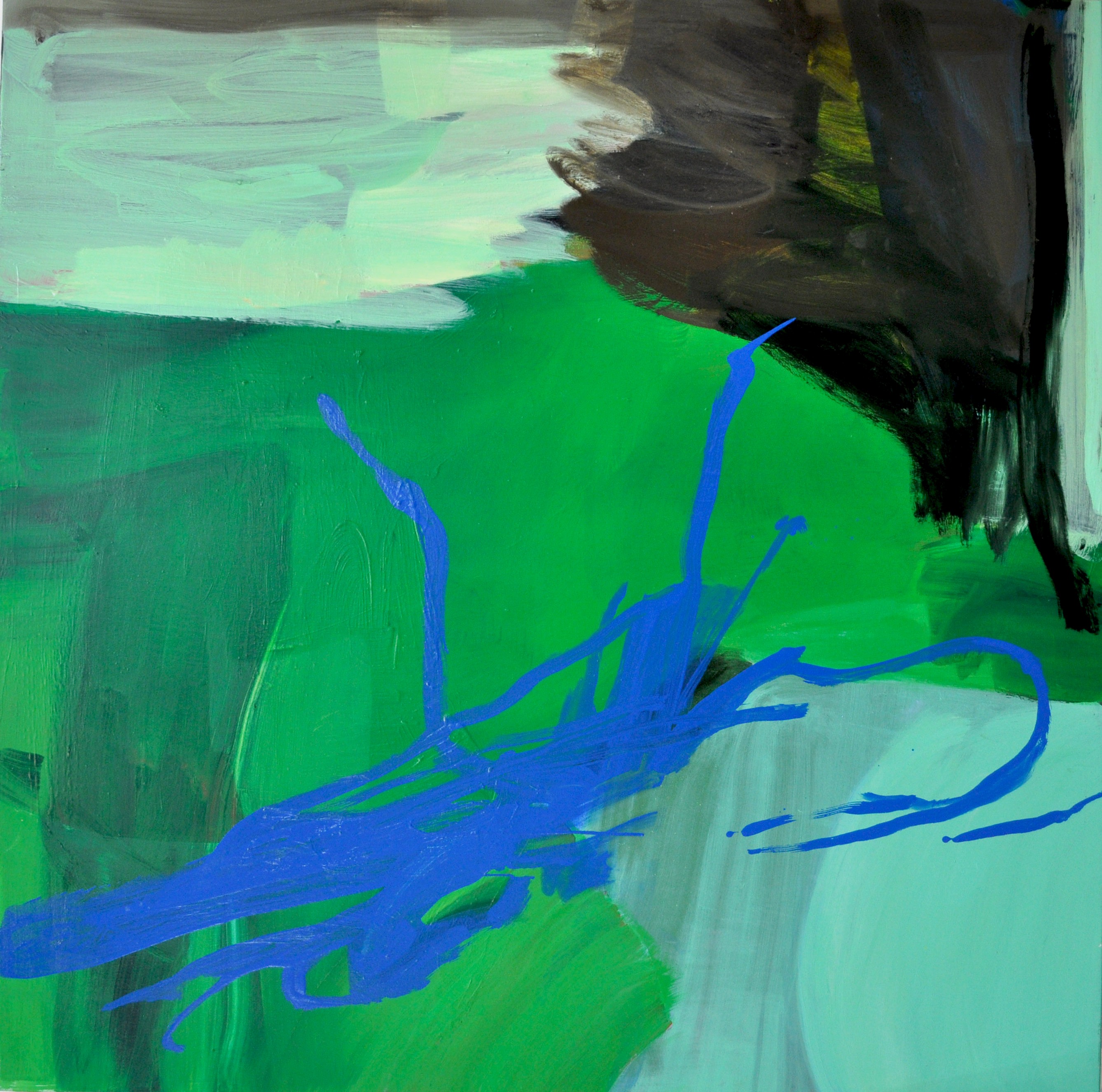 Penny Coss, Flower Bloom, 2013, oil on canvas 152 x 152cm