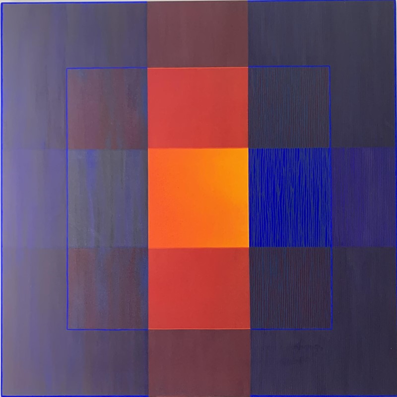 Untitled, 2019, acrylic on canvas, 118.5 x 117.5cm