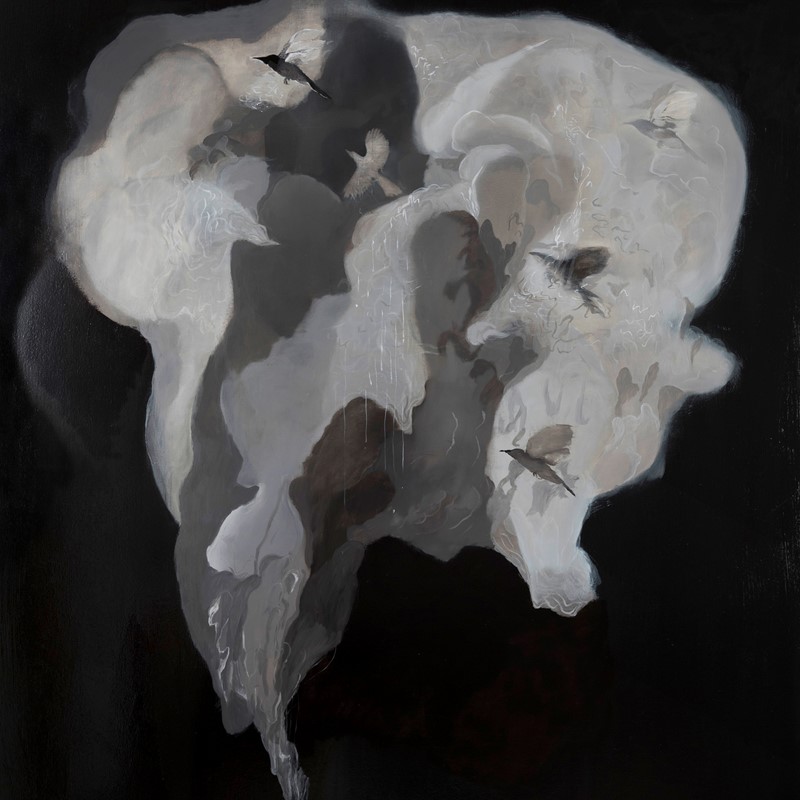 Land of Smoke (Birds), 2020, oil on canvas, 183 x 150cm