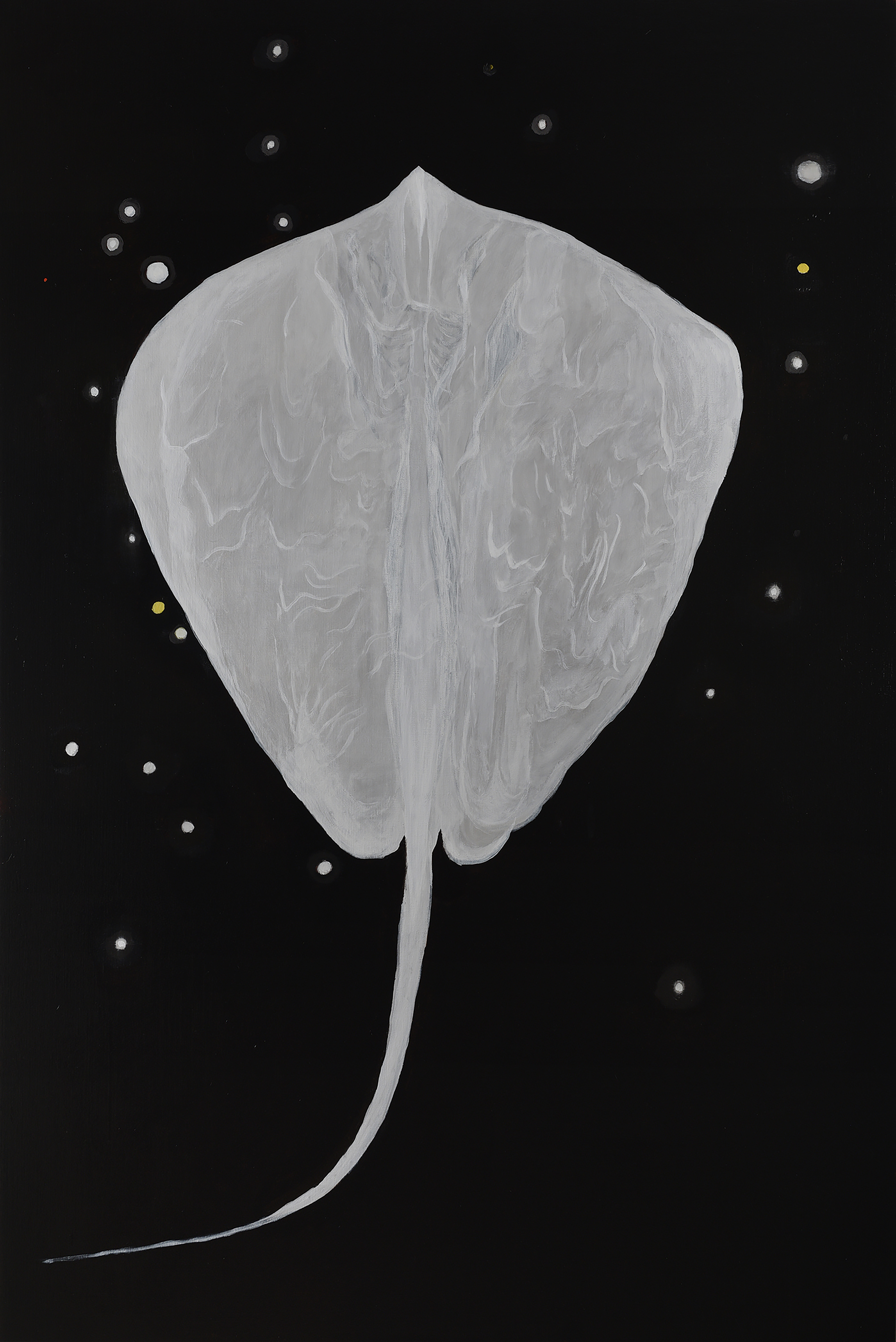 Paul Uhlmann, Land of Smoke (Sting Ray), 2020, oil on canvas, 183 x 121cm