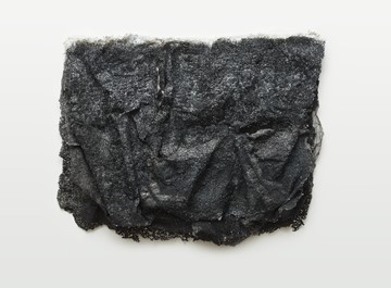 Susan Roux, Embedded Leaching, 2020, ink, carbon, thread and polished steel on archival photographic print on acrylic frame, 85 x 110 x 12cm. Acorn Photo