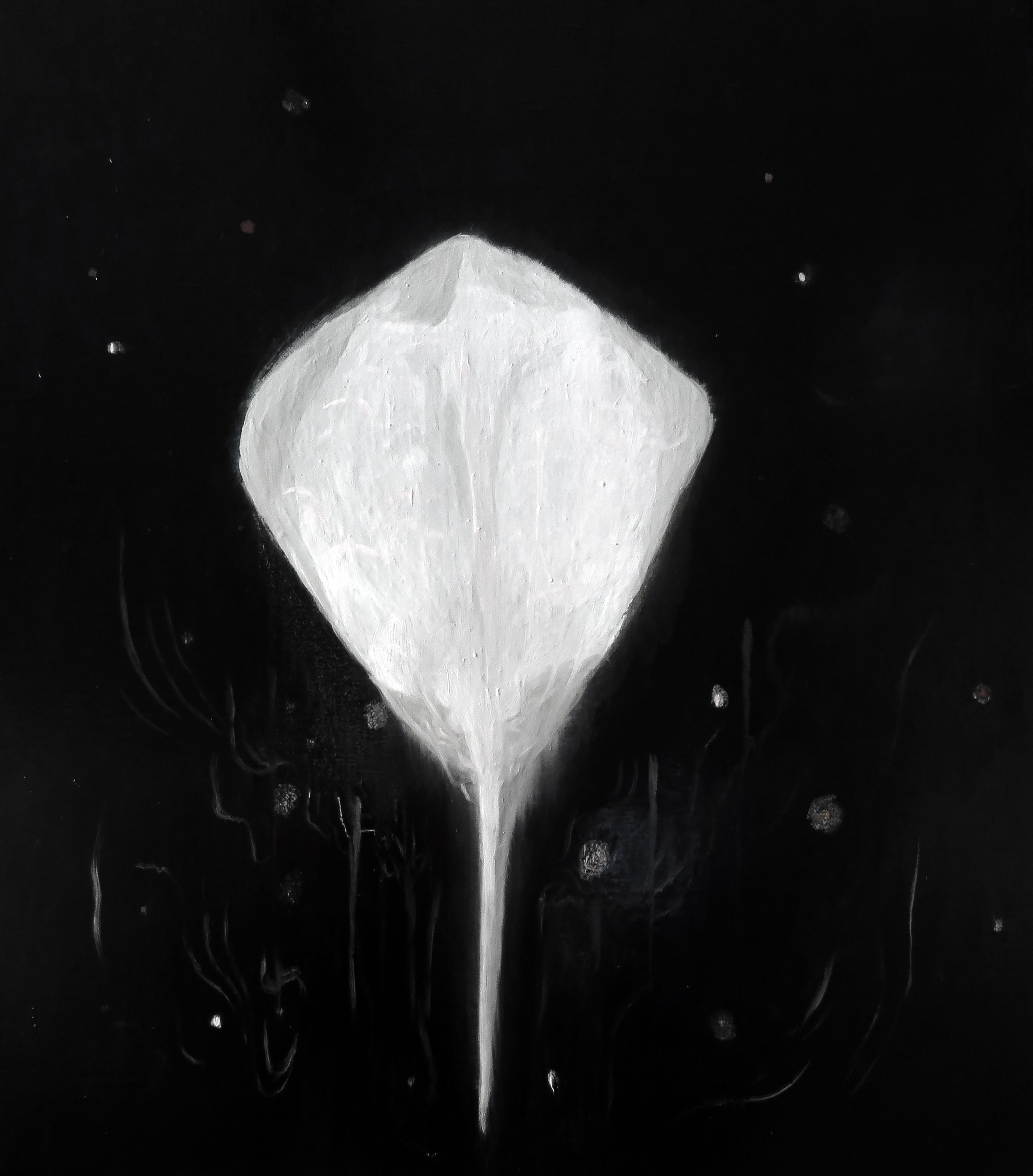 Paul Uhlmann, Small Sting Ray I, 2020, oil on canvas, 46 x 41cm