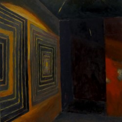 Kevin Robertson, Stars in a Room, 2015, oil on linen, 122 x 91cm