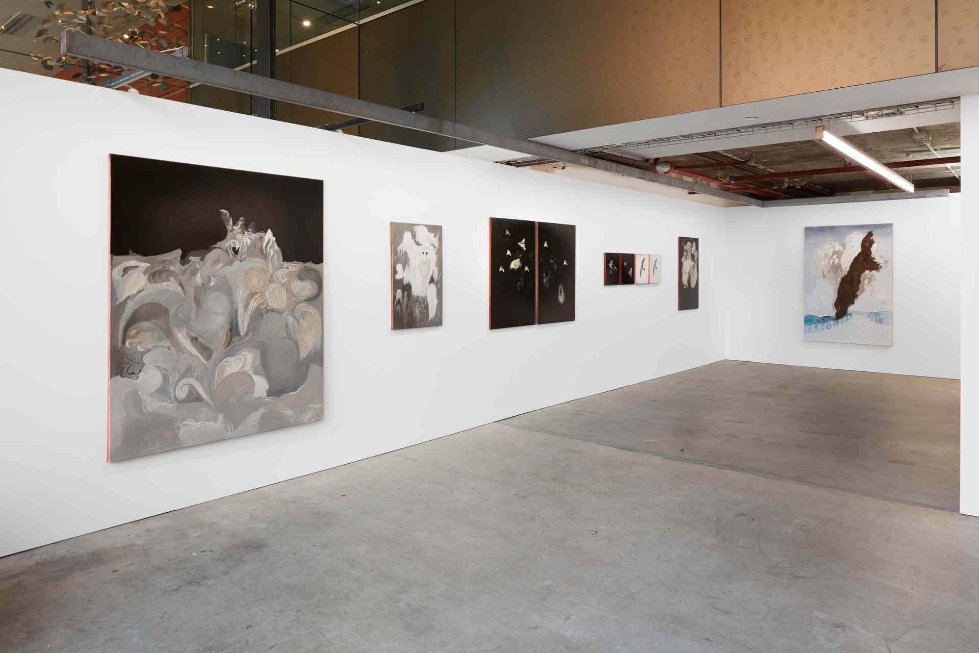 Paul Uhlmann, Land of Smoke and Susan Roux, Marking the Vanishing, May 2020, installation view. Art Collective WA, Acorn Photo