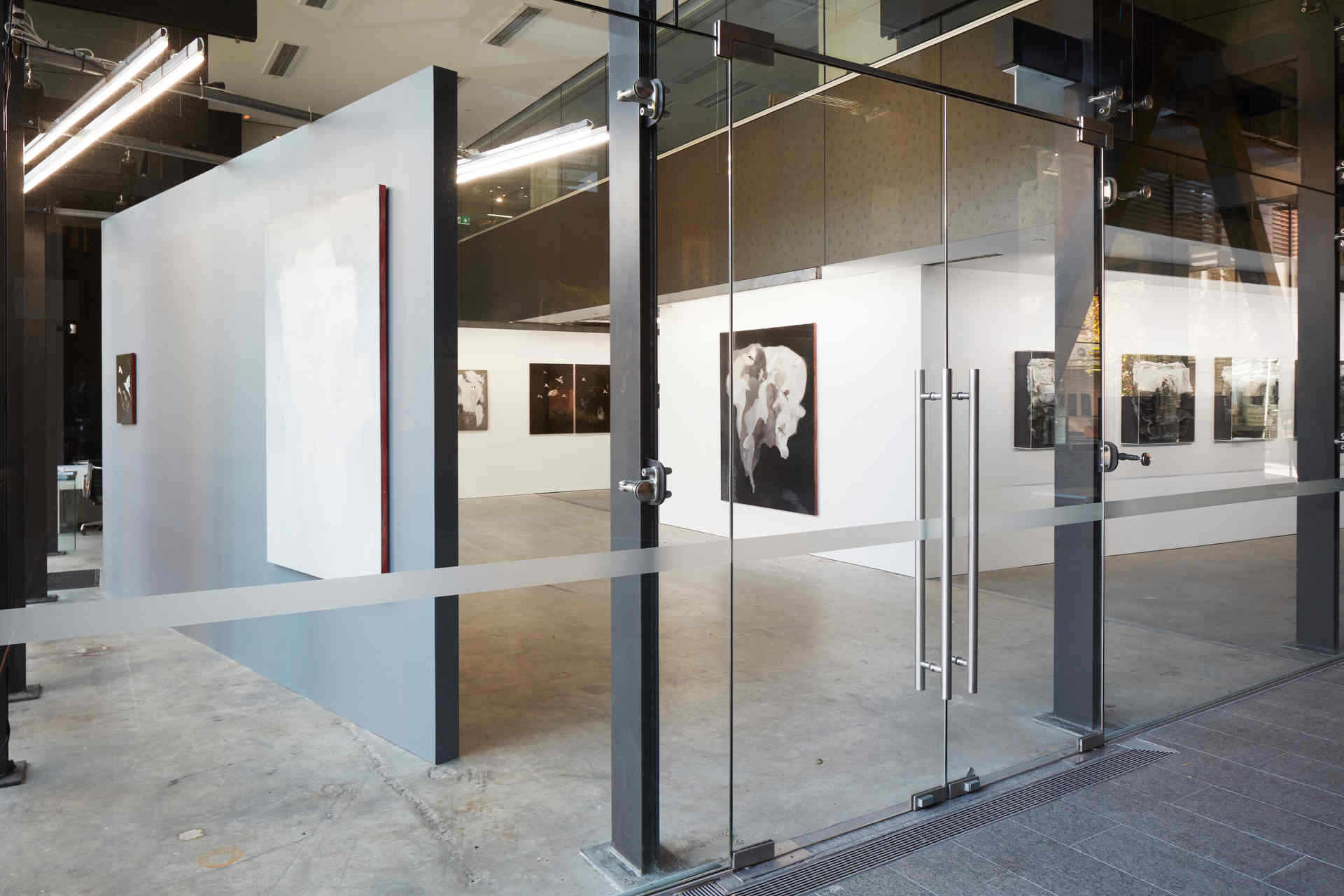 Paul Uhlmann, Land of Smoke and Susan Roux, Marking the Vanishing, May 2020, installation view. Art Collective WA. Acorn Photo (2)