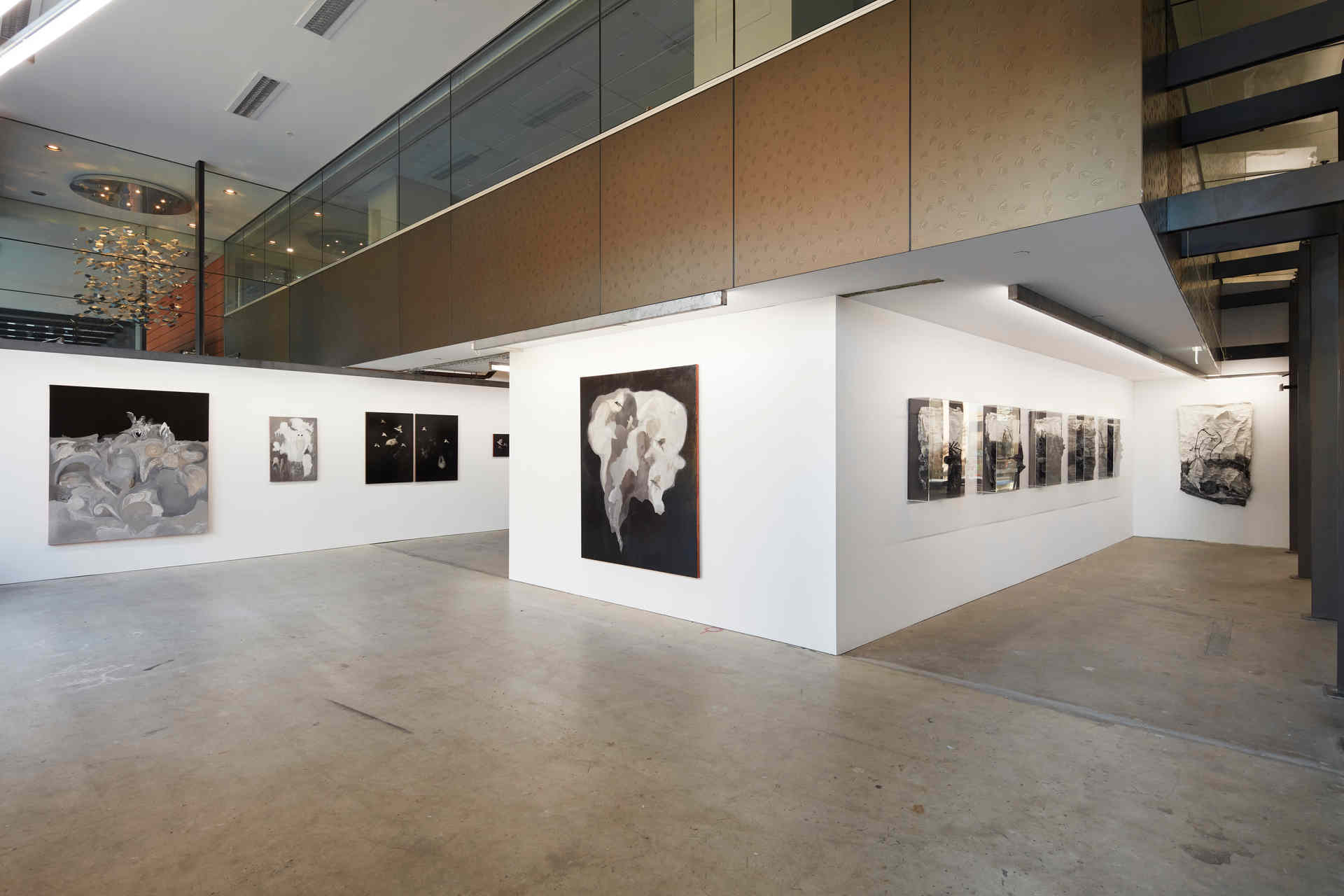 Paul Uhlmann, Land of Smoke and Susan Roux, Marking the Vanishing, May 2020, installation view. Art Collective WA. Acorn Photo (3)