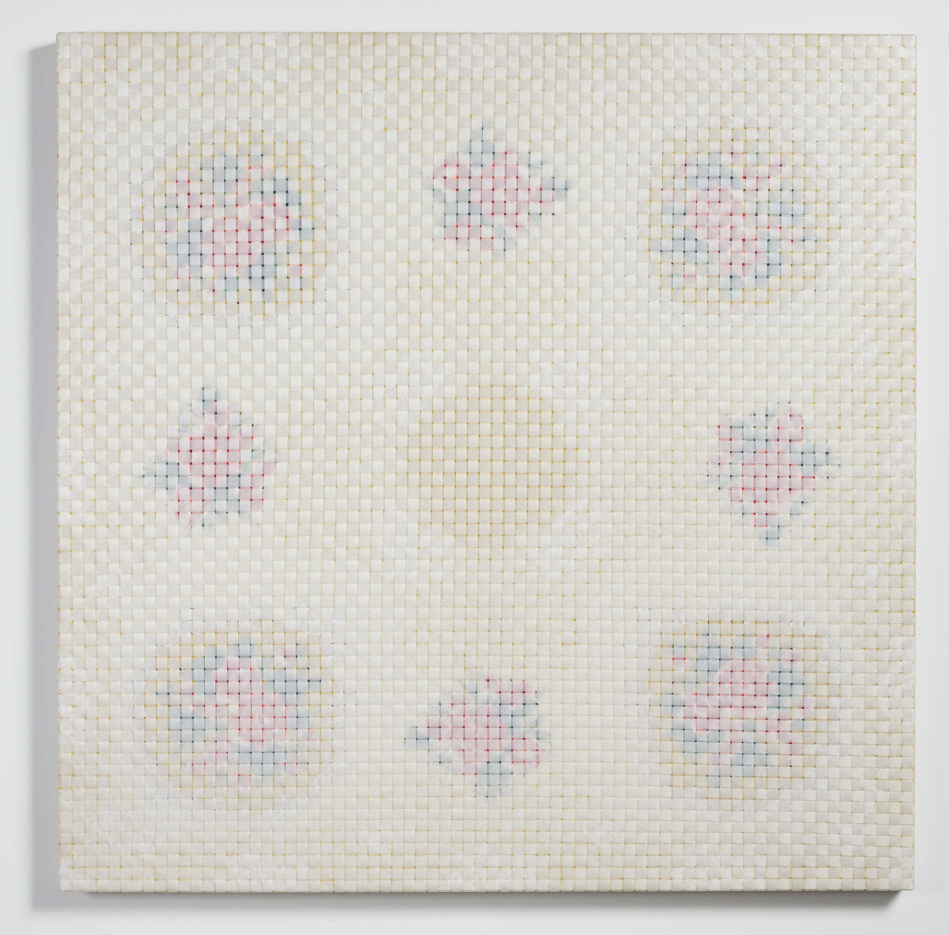 Olga Cironis, Melting Yellow, 2008, packing tape and blanket, 100 x 100cm