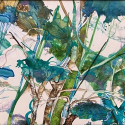 Antony Muia, Forest, 2020, mixed media on paper, 79 x 117cm