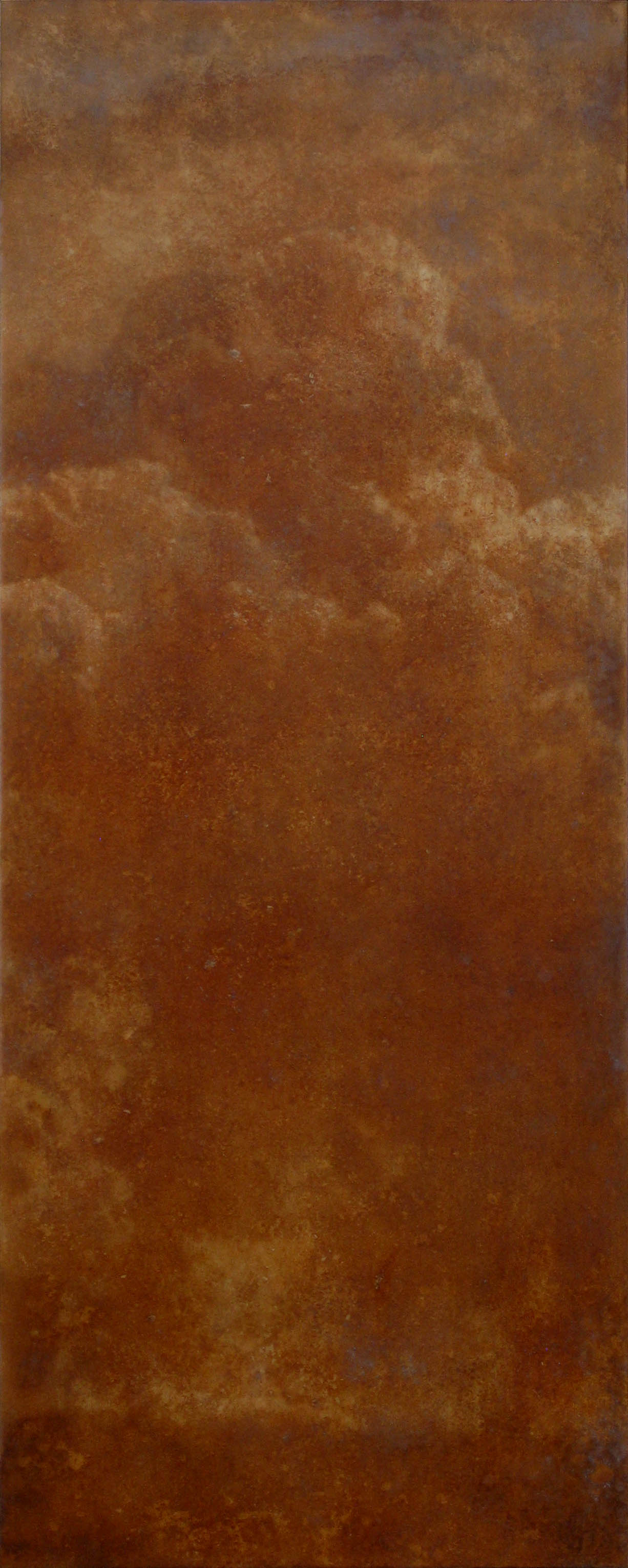 Tony Windberg, Control Point 3, 2016, earth pigments, ash, acrylic binders on wood, 204 x 82cm