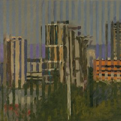 Kevin Robertson,  Shifting Light, City View, Mt. Hawthorn II, 2019, oil on canvas, 76 x 101cm