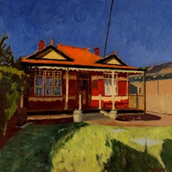 Kevin Robertson, ANZAC Cottage Mount Hawthorn, 2020, oil on canvas, 91 x 90cm
