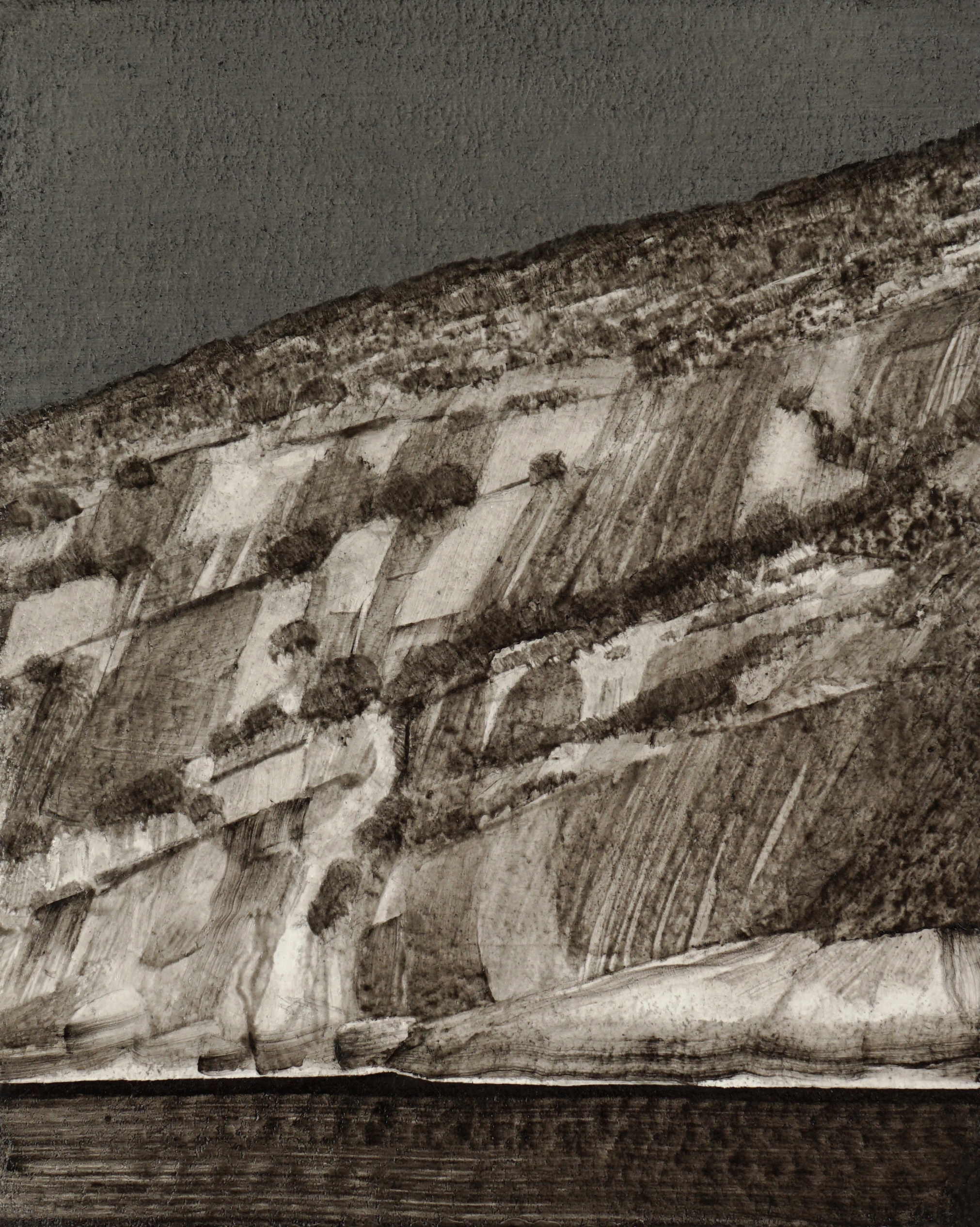 Mark Tweedie, Do Not Explore Alone, 2020, acrylic on paper, 32 x 25cm